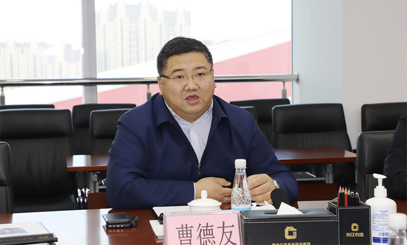 武安会见呼兰区委书记曹德友一行